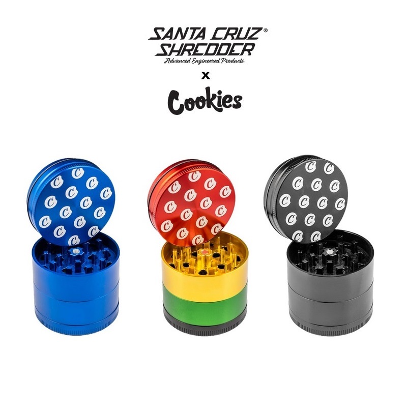 Santa Cruz Shredder x Cookies C Bite Medium 4pc Grinder thc